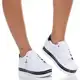Tenis Feminino Plataforma Bordado Fé Branco/Preto - Shop Estilo Shoes em oferta
