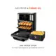 Fryer Mondial - AFO-12L-BI Oven Preta 12L com Forno Fritadeira Elétrica sem óleo/Air Fryer Mondial em oferta