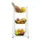 Fruteira Chão Cozinha Super Forte Aço Branco - Luxo em oferta