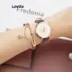 Lovito Casual Relógios de Borboleta de Metal para Mulheres L57AD052 (Marrom/Rosa/Preto) em oferta