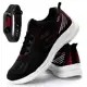 Tênis Masculino Polo Running Corrida Academia Preto com Relógio Digital Ferraretto em oferta