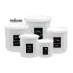 Kit 5 Potes de Mantimentos Plástico Decorado Linha Colors em oferta