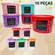 Kit Organizador de Cozinha 10 Potes Estampados Porta Mantimentos e Tempero em oferta
