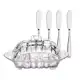 Porta Manteiga Com Tampa De Vidro Romance Com Kit De Espátulas Em Inox - Hauskraft em oferta