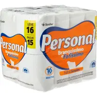 Imagem da oferta Papel Higiênico Personal Branquíssimo e Fofíssimo Folha Simples Leve 16 Pague 15