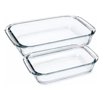 Kit 2 Travessa Assadeira 1 Litro + 1,6 Litro Pequena Média em oferta