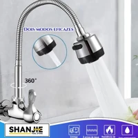 Imagem da promoção Torneira Gourmet com chuveiro - Torneira para cozinha luxo Torneira com rotação de 360° parede Duplo