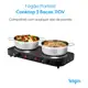 Fogão Cooktop Elétrico Elgin 2 Bocas Preto 127v em oferta