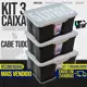 Kit 3 Caixas Cesto Organizador 5 Litros Grande Com Tampa Multiuso Armazenamento em oferta