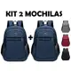Kit 2 Mochilas Bolsa Viagem Resistente Casual Viagem Faculdade Coreana Prática Unissex em oferta