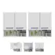 Conjunto 2 Armários Cozinha Aéreo 2 Portas 60cm Com Nicho Resistente Bonatto em oferta