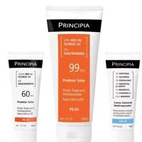 Imagem da promoção Principia Kit Verão Básico com Protetor facial FPS60 + Creme calmante + Protetor corporal FPS60