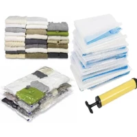 Imagem da promoção Kit 05 Saco a Vácuo Viagem Roupa 50 x 60 cm Clink + Bomba