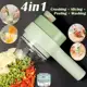 Cortador Triturador Elétrico Multifuncional Para Vegetais E Carnes Picador Elétrico De Legumes 4 Em em oferta