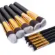 Kit 10 Peças Pincel Kabuki Precisão Conjunto de Maquiagem para Sombra, Delineador, Lábios, Pó, Base em oferta