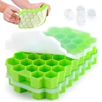 Imagem da promoção Forma Gelo Silicone Colmeia P/Garrafa Com Tampa 37 Cavidades - Ice Mold