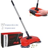 Imagem da promoção Vassoura Mágica Cerdas Giratórias Pano Microfibra Limpeza - Powermaid