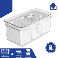 Imagem da promoção Organizador Clear Fresh 5L com 3 Cestos