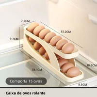 Imagem da promoção Organizador Porta Ovos Suporte 4 Andares Rolante Para 30 Ovos Dispenser Armazena e organizador de Ge