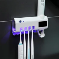 Imagem da promoção Suporte Dispenser de Escova e Pasta de Dentes Com Esterilizador UV Automático
