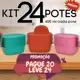 Kit 24 Potes Vasilhas Tappoware Para Cozinha Alimentos em oferta