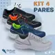 Kit 4 Pares Tênis Esportivos Masculino/Feminino para Academia e Esporte em oferta