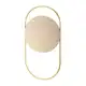 Relógio de Parede Moderno Luxo Exclusivo Peça Decorativa em Madeira e Metal - 30cm x 60cm - Dourado em oferta