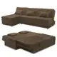 Sofá Cama King 5 Lugares 2,70m Alice Suede em oferta
