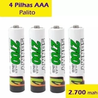 Imagem da promoção KIT 4 Pilha AAA Recarregavel 2700mAh