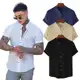 Camisa Masculina Gola Padre Social Manga Curta Premium em oferta