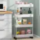 Prateleira Organizador Multiuso Branca de 4 Andares com Rodinhas Resistente Carrinho - click & compr em oferta