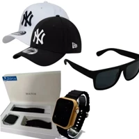 Imagem da promoção Kit Masculino Relógio Premium Ultra+ Óculos Just+ Boné Premium Envio Hoje