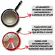 Tapioqueira, Crepeira e Frigideira Tamanho 22cm Antiaderente Com 5 Camadas De Teflon - Marcolar em oferta