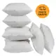 Kit 6 refil de Almofadas 45 cm x 45 cm de fibra ecológica ótimo custo beneficio em oferta