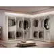 Closet Light Em L 12 Cabideiros MDF Premium Moderna Mobília em oferta