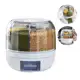 Dispenser De Grãos E Cereais Giratório Com 6 Divisões - Life&Home em oferta