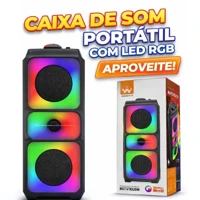Imagem da promoção Caixa de Som Bluetooth Portátil 50W TWS Graves Potentes à Prova d’Água para Festa Praia e Viagem