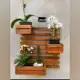 Casa Nova Painel Vertical Madeira Maciça Lei 3 Cachepôs para Jardim em oferta