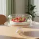 Boleira de Vidro Com Pé e Tampa Acrílica Gourmet Suporte Para Bolo, Doces e Sobremesas - Ruvolo em oferta