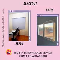 Imagem da promoção Cortina Blackout Persiana para portas e janelas de quarto, sala, cozinha escritório varanda