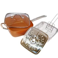 Imagem da promoção Caçarola Antiaderente - com Cesto de Fritura e Tampa de Vidro