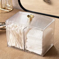 Imagem da promoção Porta Algodão Duplo organizador em acrilico para banheiro ou maquiagem porta algodão