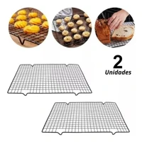 Imagem da promoção Kit 2 Grade Para Resfriar Bolo Doce Antiaderente Confeitaria