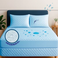 Imagem da promoção Kit Capa de Colchão Protetor Impermeável c/ 4 Camadas de Proteção + Protetor para Travesseiro