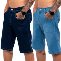 Imagem da promoção Kit 2 Bermudas Jeans Masculina Lycra Elastano