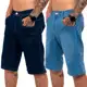 Kit 2 Bermudas Jeans Masculina Lycra Elastano em oferta