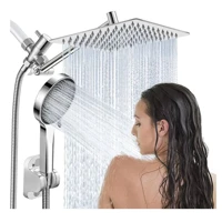 Imagem da promoção Chuveiro Ducha Slim 20x20cminox Com Braço Com Chuveiro Prateado Cromado