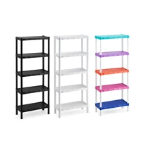 Imagem da promoção Estante com 5 Prateleira Organizadora de Plástico Modular Multiuso para Cozinha e Quarto Livro