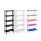 Estante com 5 Prateleira Organizadora de Plástico Modular Multiuso para Cozinha e Quarto Livro em oferta