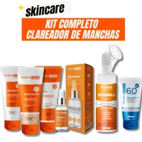 Imagem da promoção Kit Skincare Vitamina C Dermachem+Serum Clareador+Protetor Solar Sem Cor FPS60+Mousse Micelar Vit. C